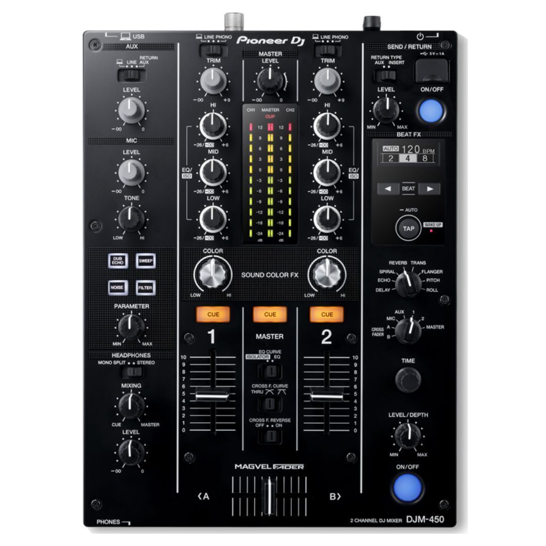 Pioneer DJ DJM-450 2-Channel DJ Mixer with FX