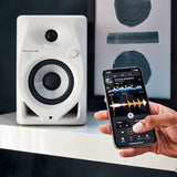 Pioneer DJ DM-40D 20W 4 in Desktop Active Monitor Speakers and Bluetooth (White)