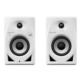 Pioneer DJ DM-40D 20W 4 in Desktop Active Monitor Speakers and Bluetooth (White)