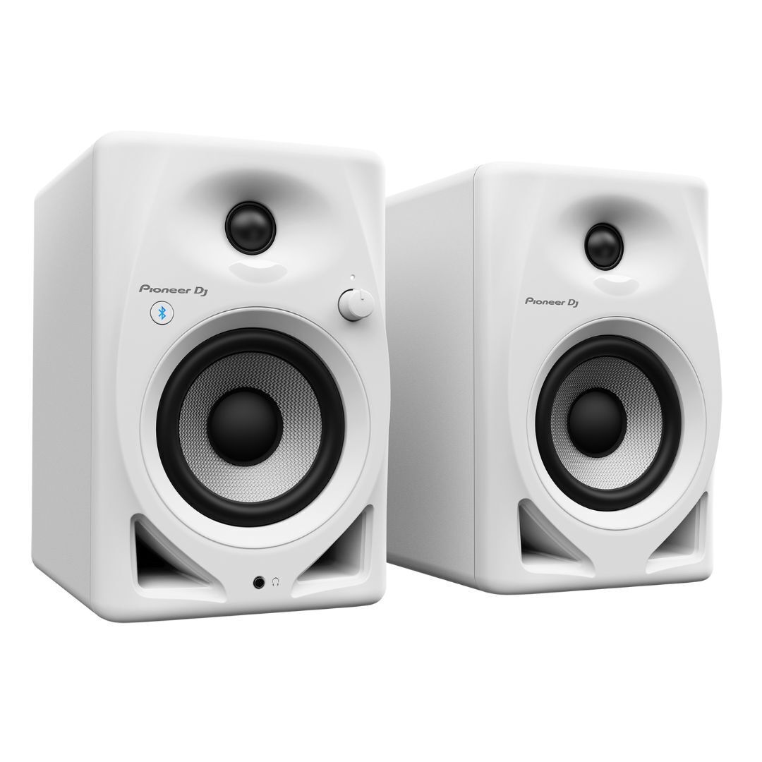 Pioneer DJ DM-40D 20W 4 in Desktop Active Monitor Speakers and Bluetooth (White)