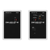 Pioneer DJ DM-40D 20W 4 in Desktop Active Monitor Speakers and Bluetooth (White)