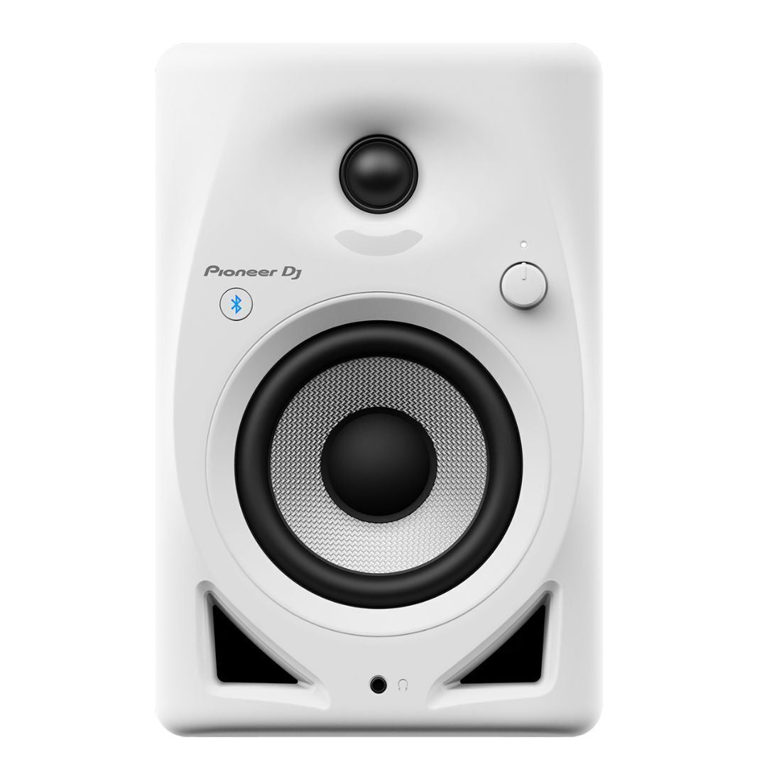 Pioneer DJ DM-40D 20W 4 in Desktop Active Monitor Speakers and Bluetooth (White)