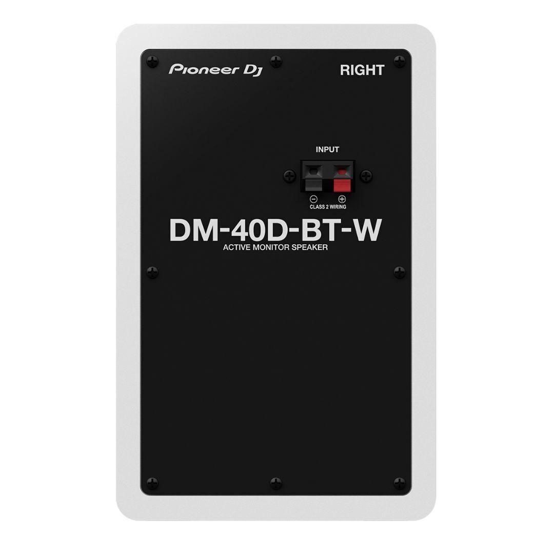 Pioneer DJ DM-40D 20W 4 in Desktop Active Monitor Speakers and Bluetooth (White)