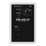 Pioneer DJ DM-40D 20W 4 in. Desktop Active Monitor Speakers (Pair, White)