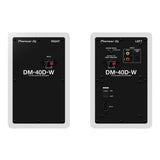 Pioneer DJ DM-40D 20W 4 in. Desktop Active Monitor Speakers (Pair, White)