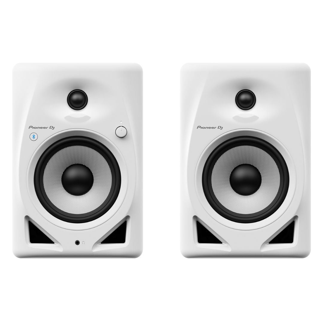 Pioneer DJ DM-50D 25W 5in Desktop Active Monitor Speakers with Bluetooth (White)