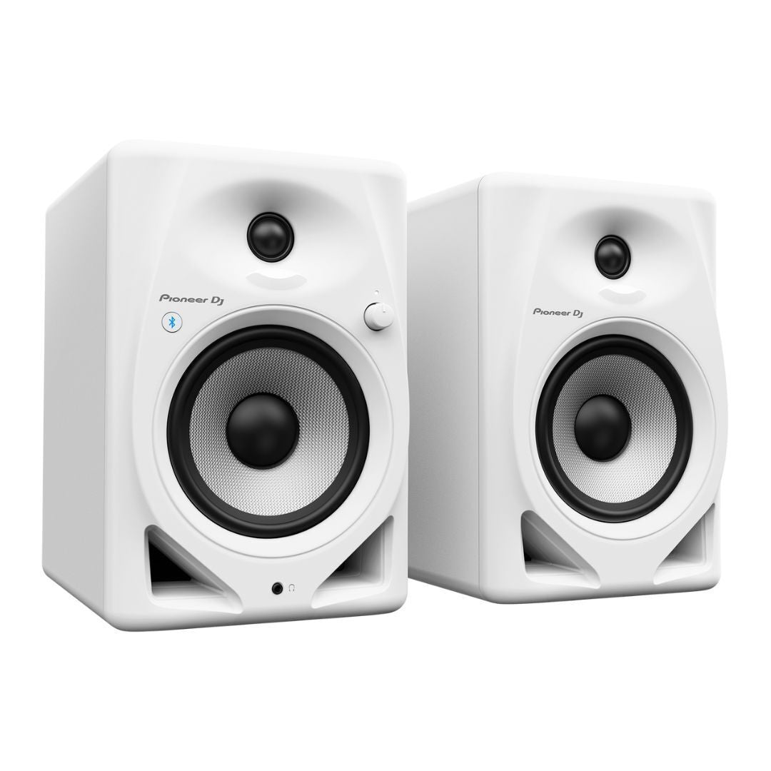 Pioneer DJ DM-50D 25W 5in Desktop Active Monitor Speakers with Bluetooth (White)