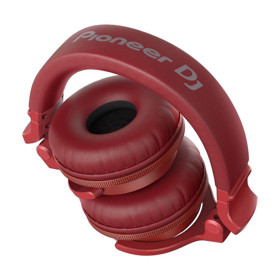 Pioneer DJ HDJ-CUE1-BT On-Ear Bluetooth DJ Headphones (Red)