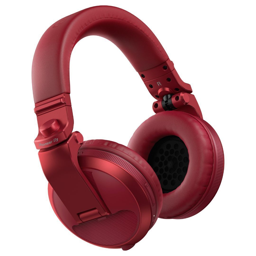 Pioneer DJ HDJ-X5BT Professional Closed-Back Over-Ear DJ Headphones (Red)