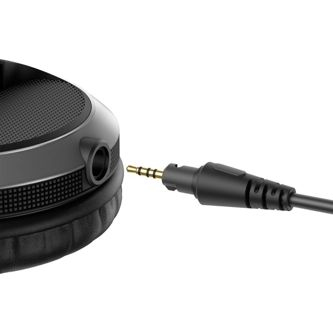 Pioneer DJ HDJ-X5 Professional Closed-back Over-Ear DJ Headphones (Silver)