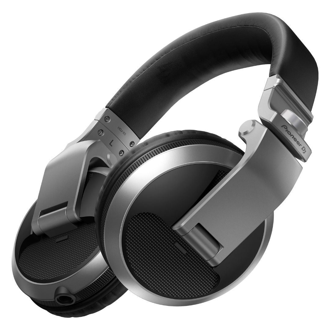 Pioneer DJ HDJ-X5 Professional Closed-back Over-Ear DJ Headphones (Silver)