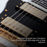 Schecter ZV-H6LLYW66D Electric Guitar (Gloss White) with Hardshell Case Bundle