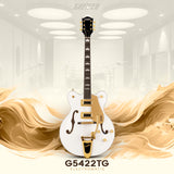 Gretsch G5422TG Electromatic Bigsby Electric Guitar (Snowcrest White) with Case