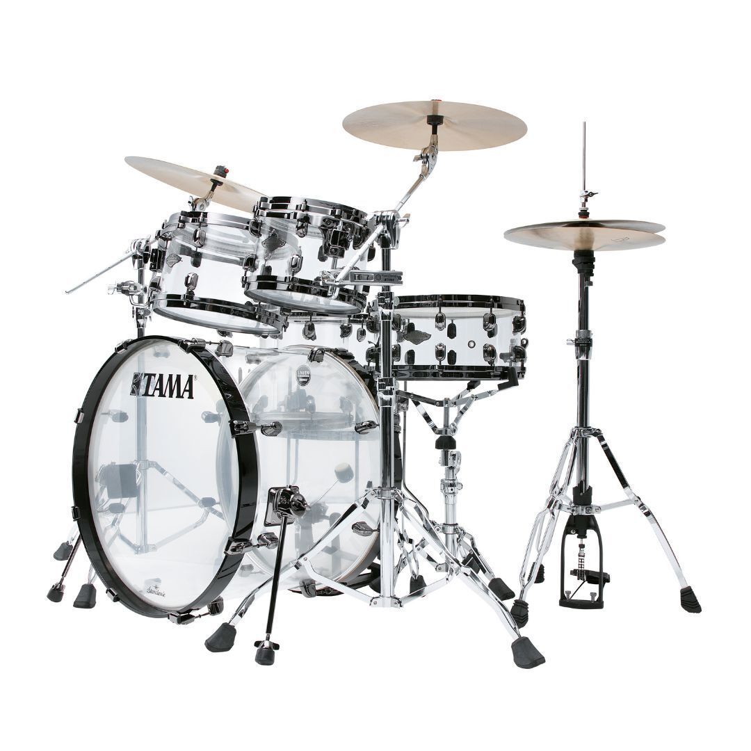 TAMA 50th Limited Starclassic Mirage 5-Piece with 22in Bass Drum (Crystal Ice)