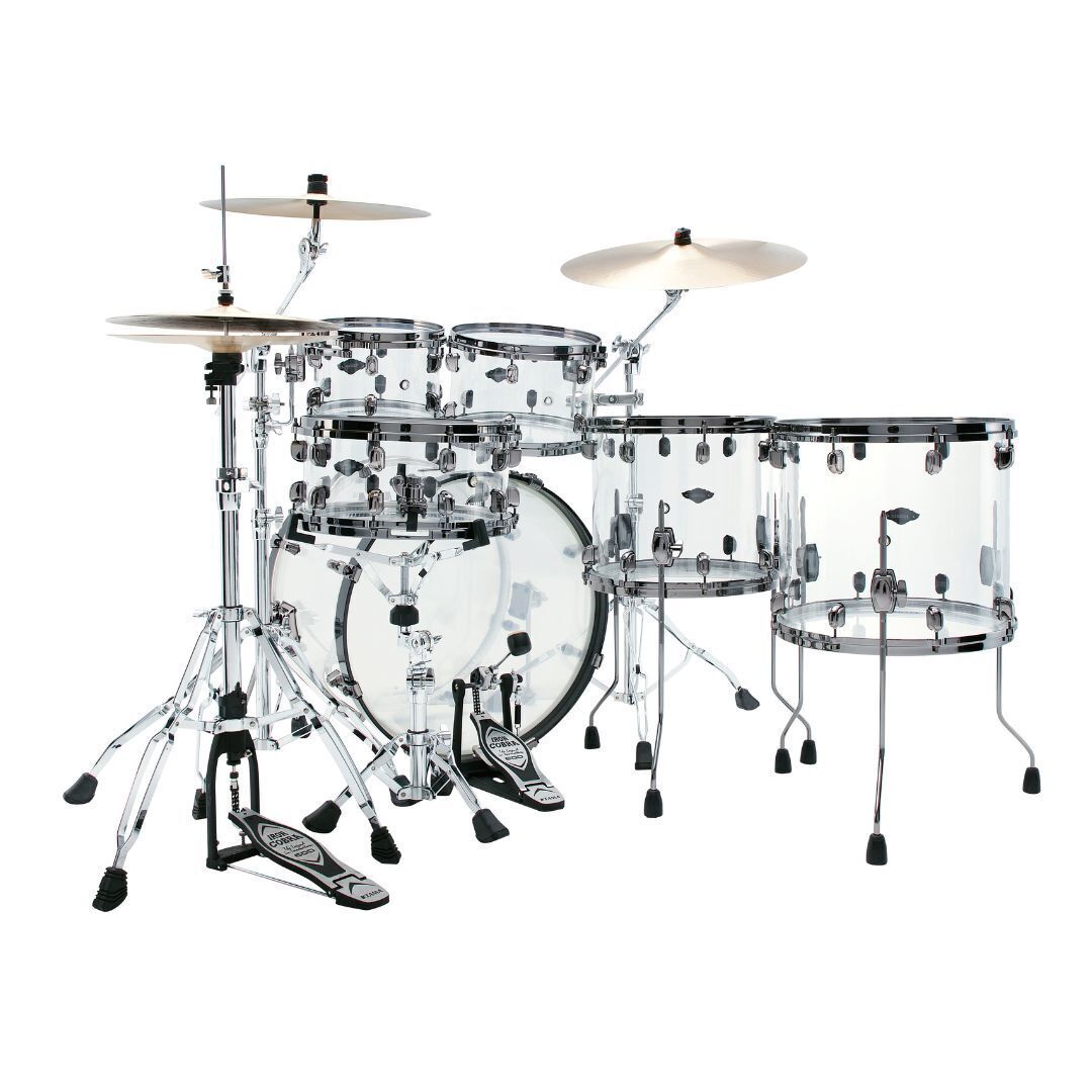 TAMA 50th Limited Starclassic Mirage 5-Piece with 22in Bass Drum (Crystal Ice)