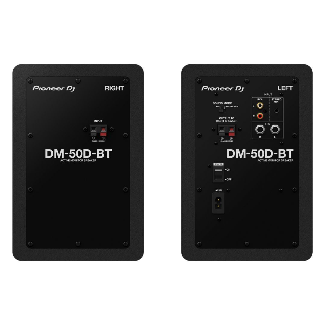 Pioneer DJ DM-50D 25W 5in Desktop Active Monitor Speakers with Bluetooth (Black)