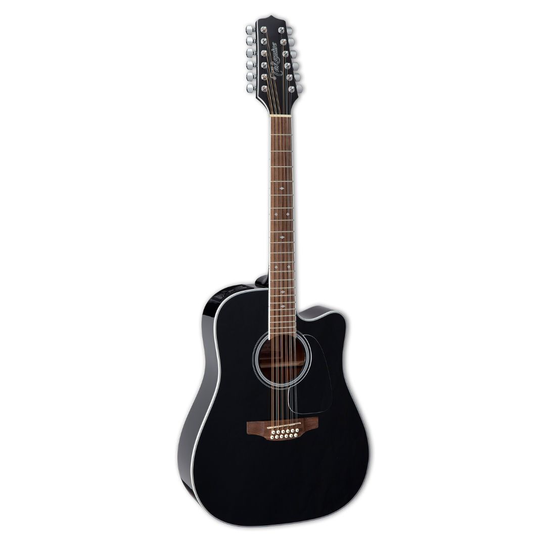 Takamine GD-35CE PW 12-string Dreadnought Acoustic-Electric Guitar - Gloss Black
