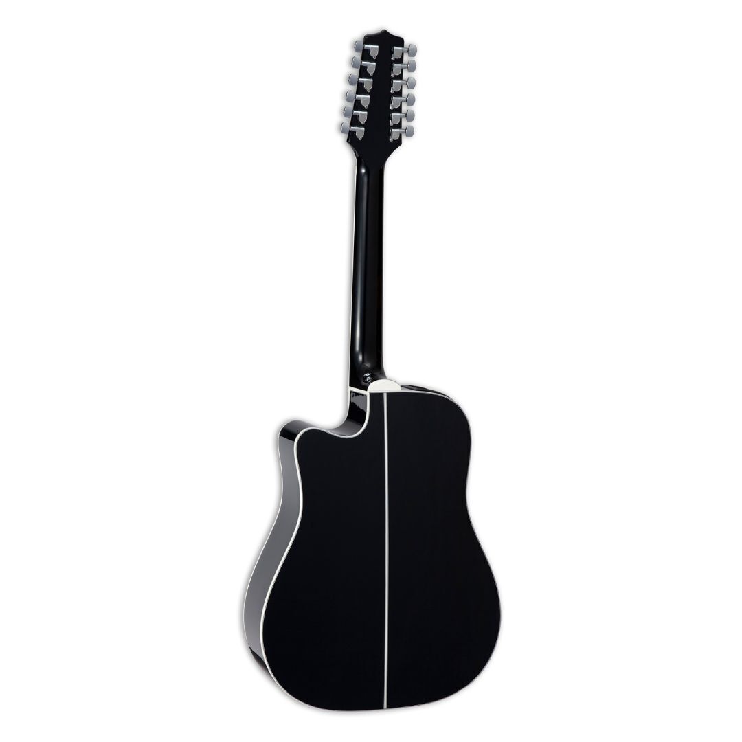 Takamine GD-35CE PW 12-string Dreadnought Acoustic-Electric Guitar - Gloss Black