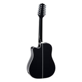 Takamine GD-35CE PW 12-string Dreadnought Acoustic-Electric Guitar - Gloss Black