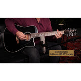 Takamine GD-35CE PW 12-string Dreadnought Acoustic-Electric Guitar - Gloss Black