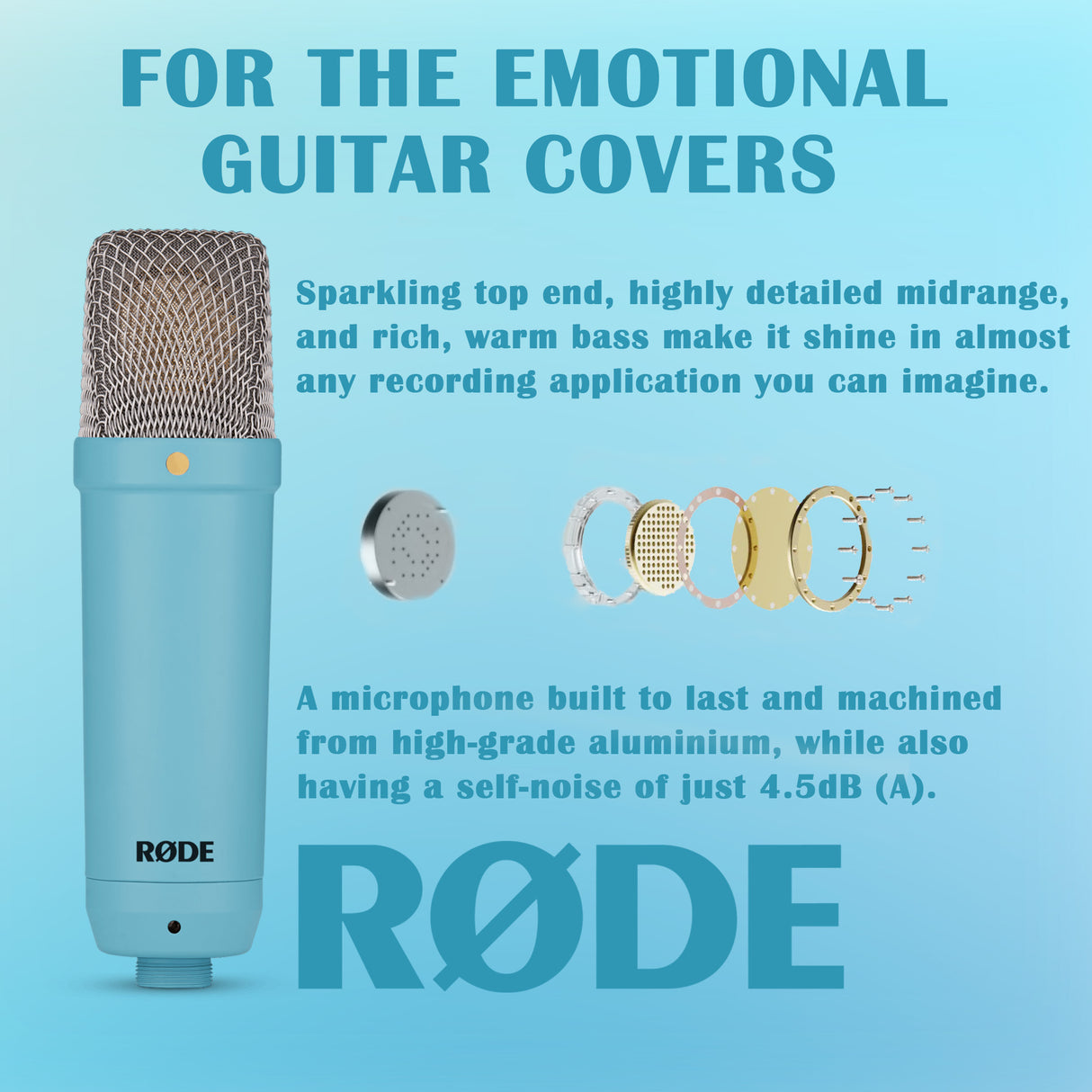 Rode NT1 Signature Series Studio Condenser Microphone (Blue)