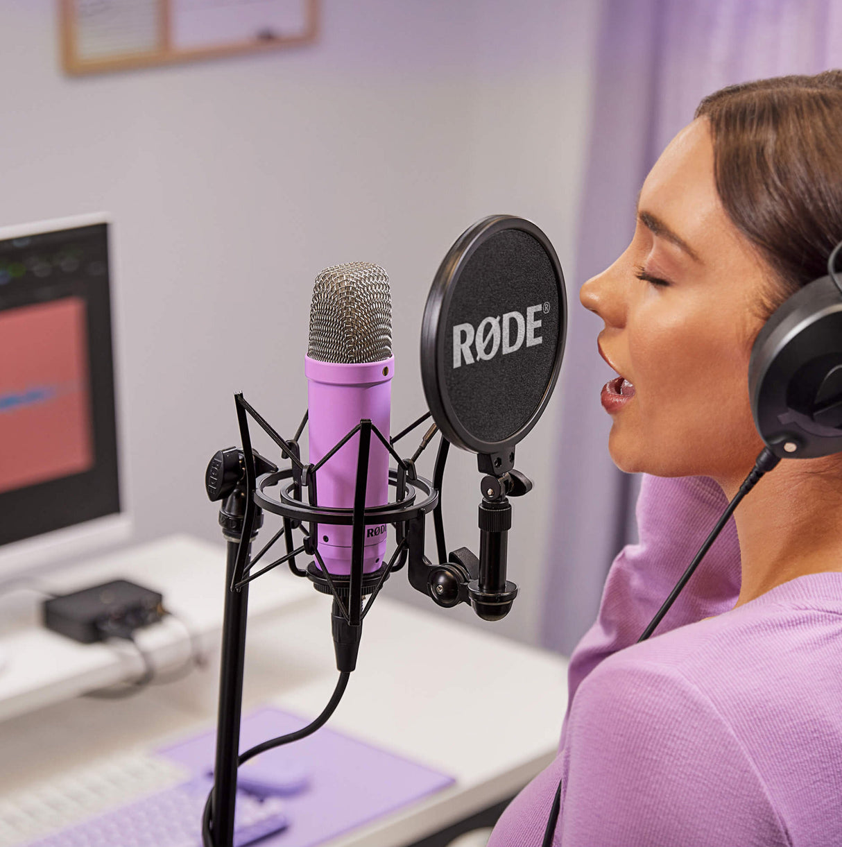 Rode NT1 Signature Series Studio Condenser Microphone (Purple)