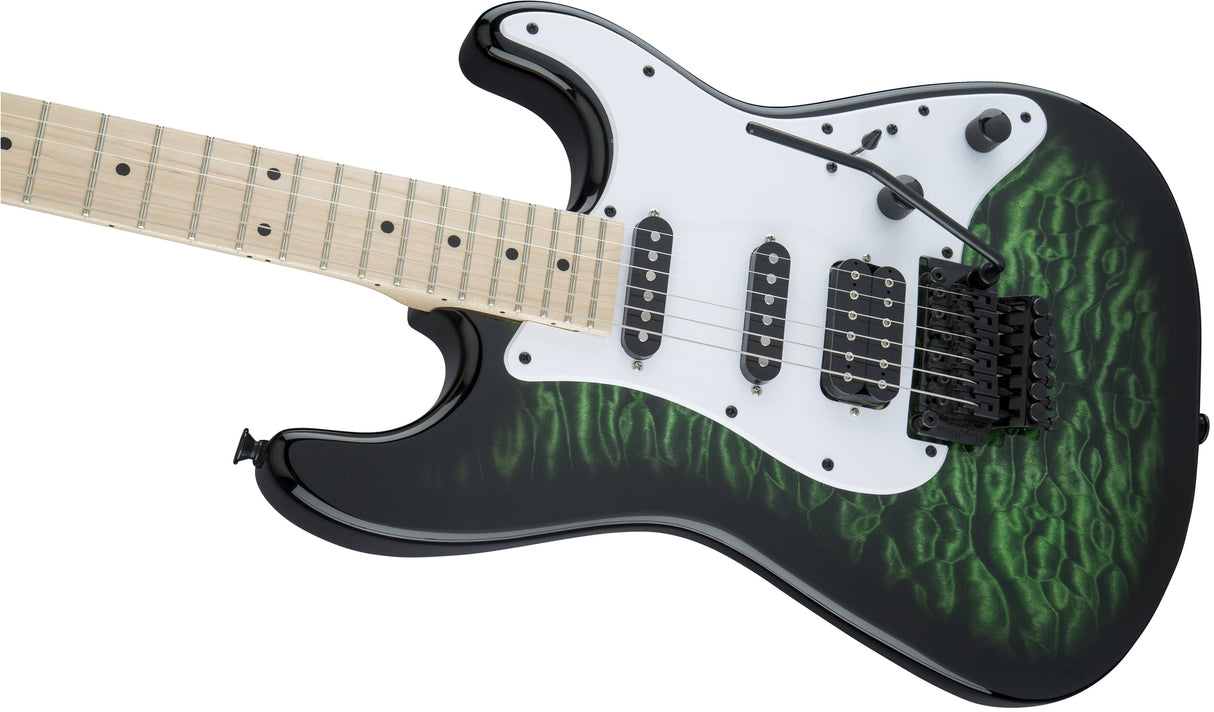 Jackson X Series Signature Adrian Smith SDXQM Electric Guitar Transparent Green