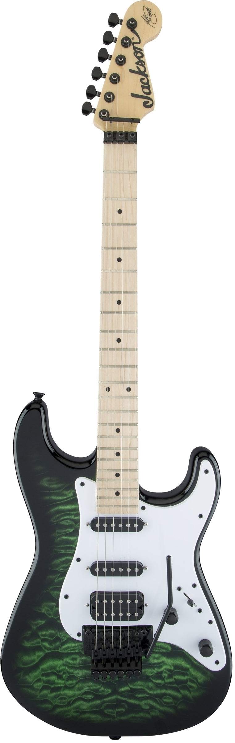 Jackson X Series Signature Adrian Smith SDXQM Electric Guitar Transparent Green