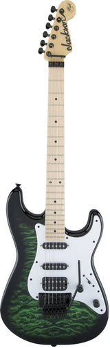 Jackson X Series Signature Adrian Smith SDXQM Electric Guitar Transparent Green