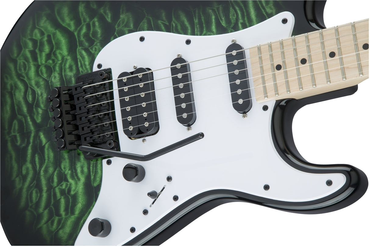 Jackson X Series Signature Adrian Smith SDXQM Electric Guitar Transparent Green