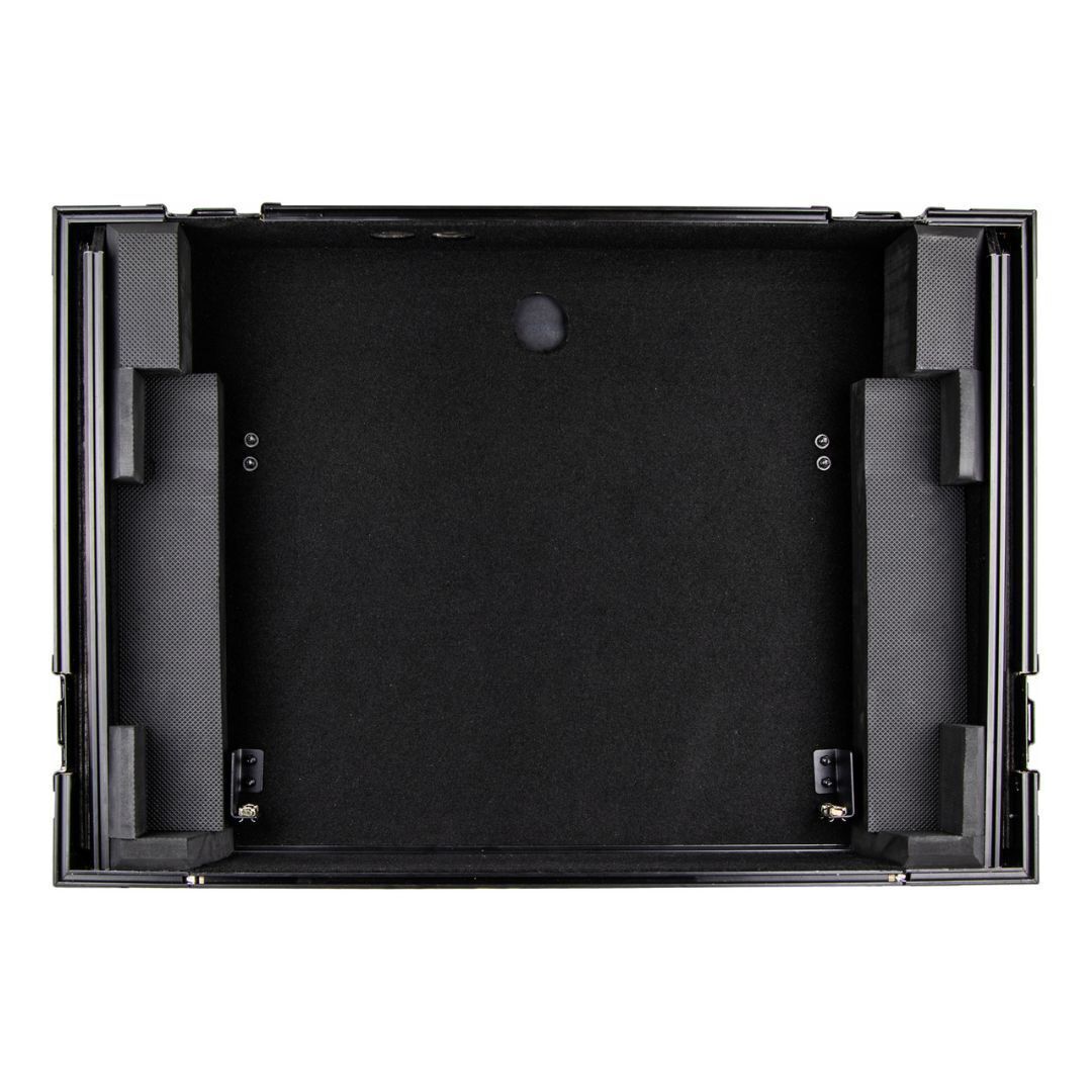 Odyssey Black Pioneer DDJ-800 Flight Case with Bottom 1U Rack Space and Platform