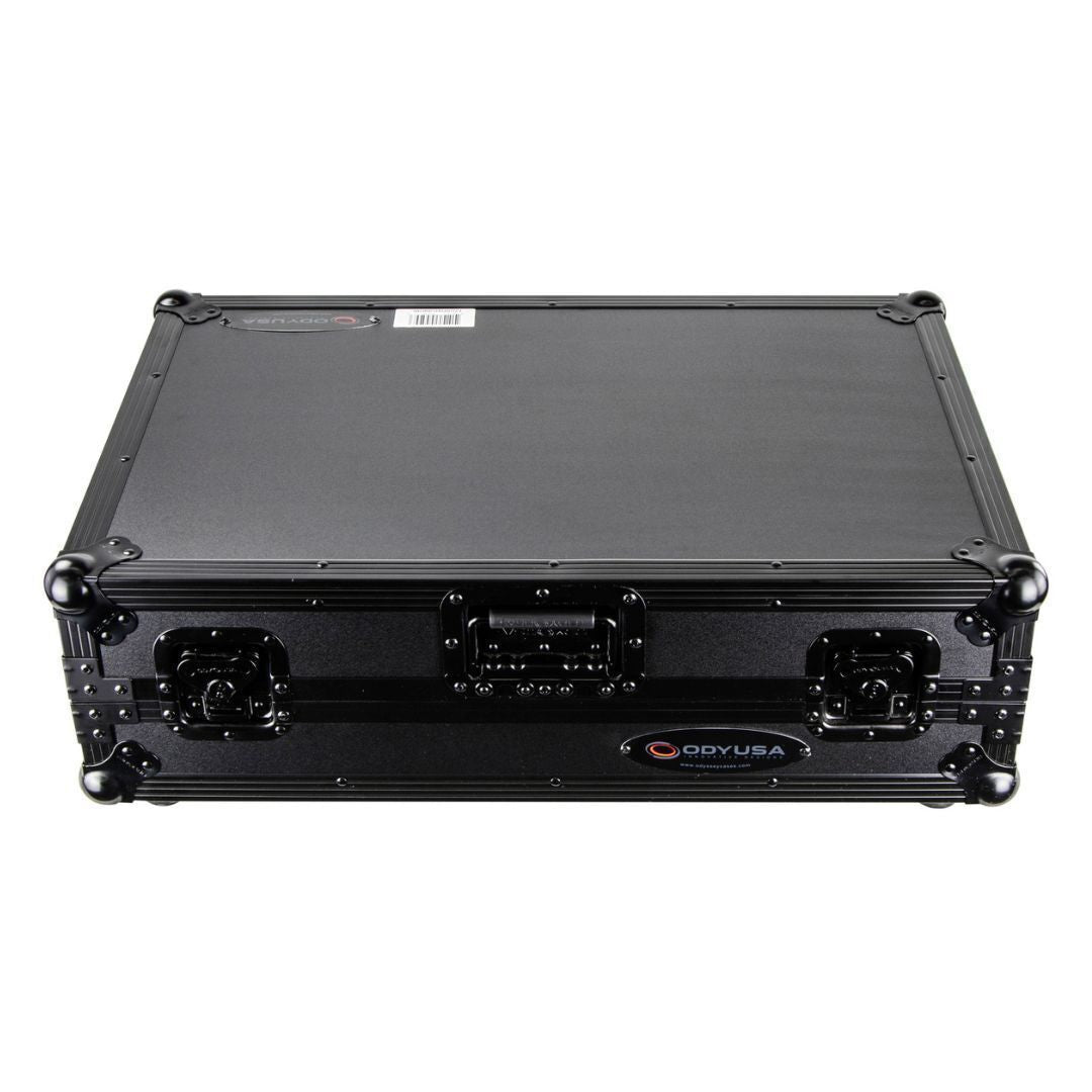 Odyssey Black Pioneer DDJ-800 Flight Case with Bottom 1U Rack Space and Platform