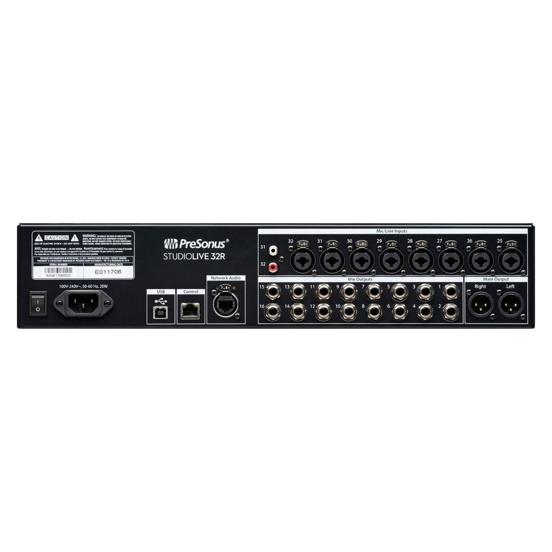 Presonus 46x26 digital rack mixer with 32 recallable XMAX preamps