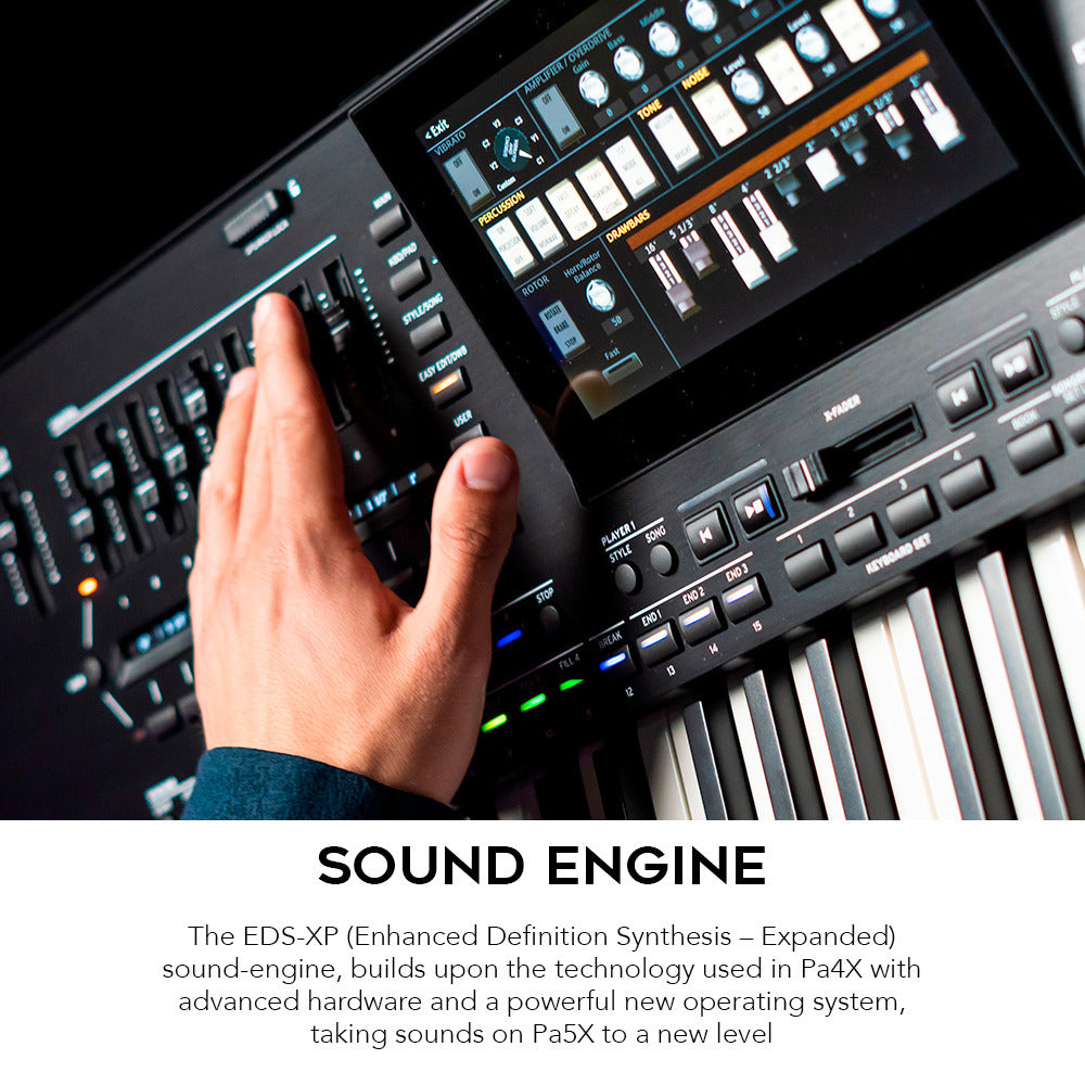 Korg 61-Key Pa5X Professional Arranger with Adjustable Stand and Bench Bundle