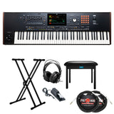 Korg 76-Key Pa5X Professional Arranger with Adjustable Stand and Bench Bundle