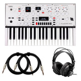 Korg KingKORG Neo 37-Key Virtual Analog Synthesizer with Headphones Bundle
