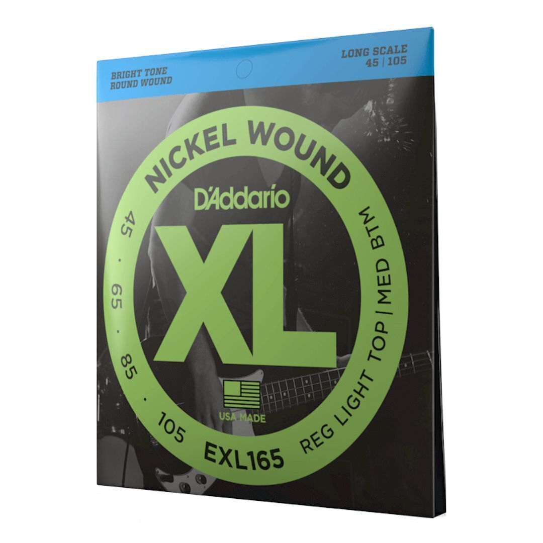 45-105 Regular Light Top/Medium Bottom, Long Scale, XL Nickel Bass Strings