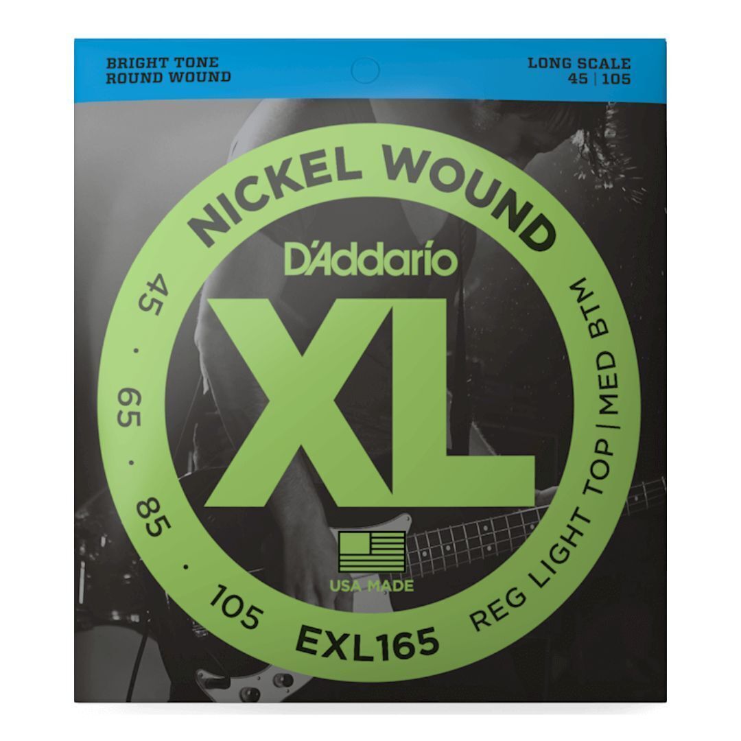 45-105 Regular Light Top/Medium Bottom, Long Scale, XL Nickel Bass Strings