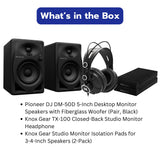 Pioneer DJ DM-50D 5-Inch Desktop Monitor Speakers with Fiberglass Woofer Bundle