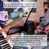 Pioneer DJ DM-50D 5-Inch Desktop Monitor Speakers with Fiberglass Woofer Bundle