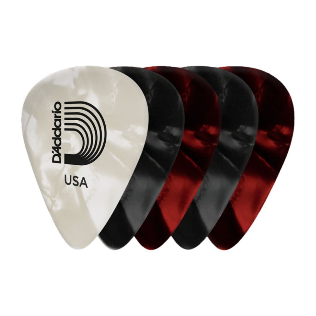D'Addario Classic Pearl Celluloid Gauge Assortment, 25 Pack