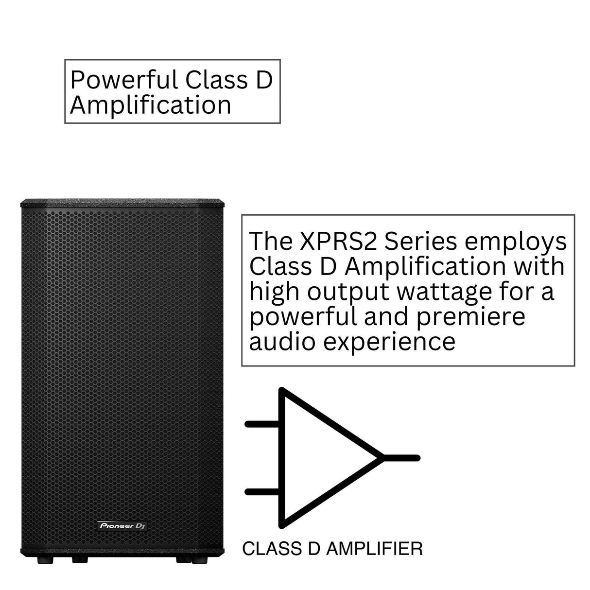 Pioneer DJ XPRS122 12 in. Active 2-Way Loudspeaker with Tripod Speaker Stand
