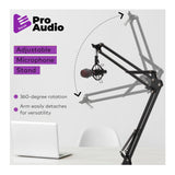 FocusProAudio Desktop Boom Arm Microphone Stand