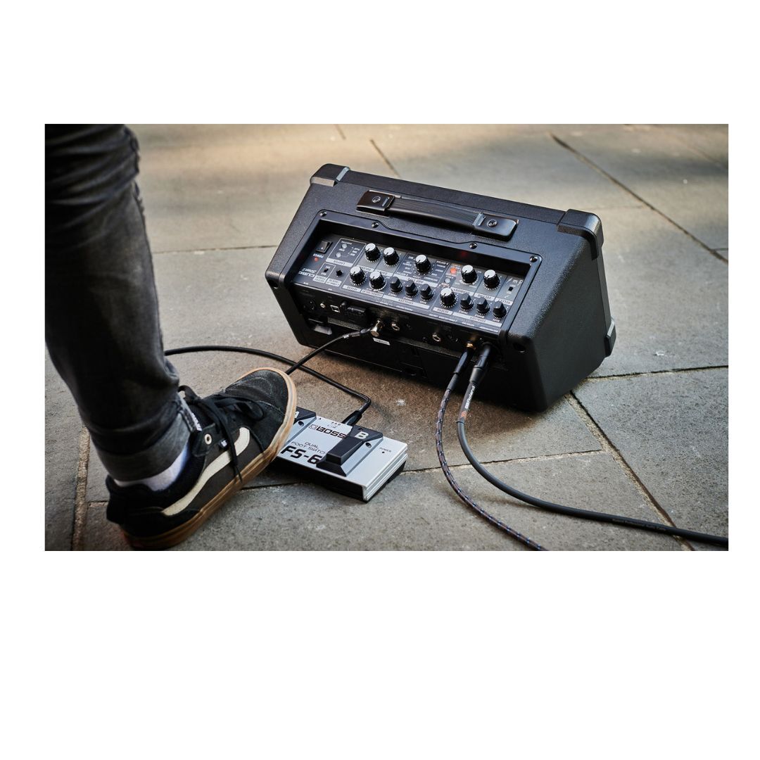 Boss CUBE Street 2-2x6.5 Inch 10-watt Battery Powered Combo Amp - Black