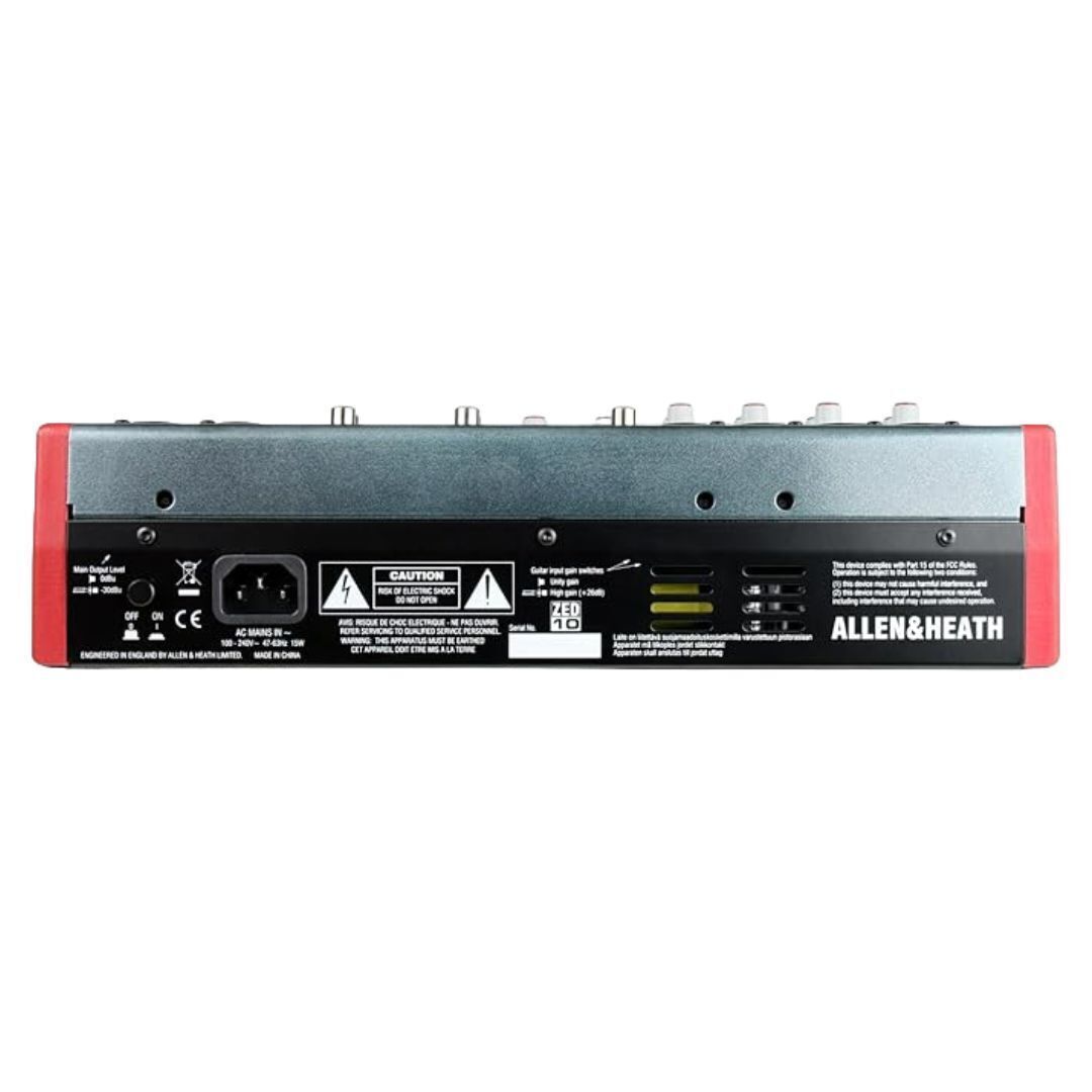 Allen & Heath ZED-10 10-channel Mixer with USB Audio Interface