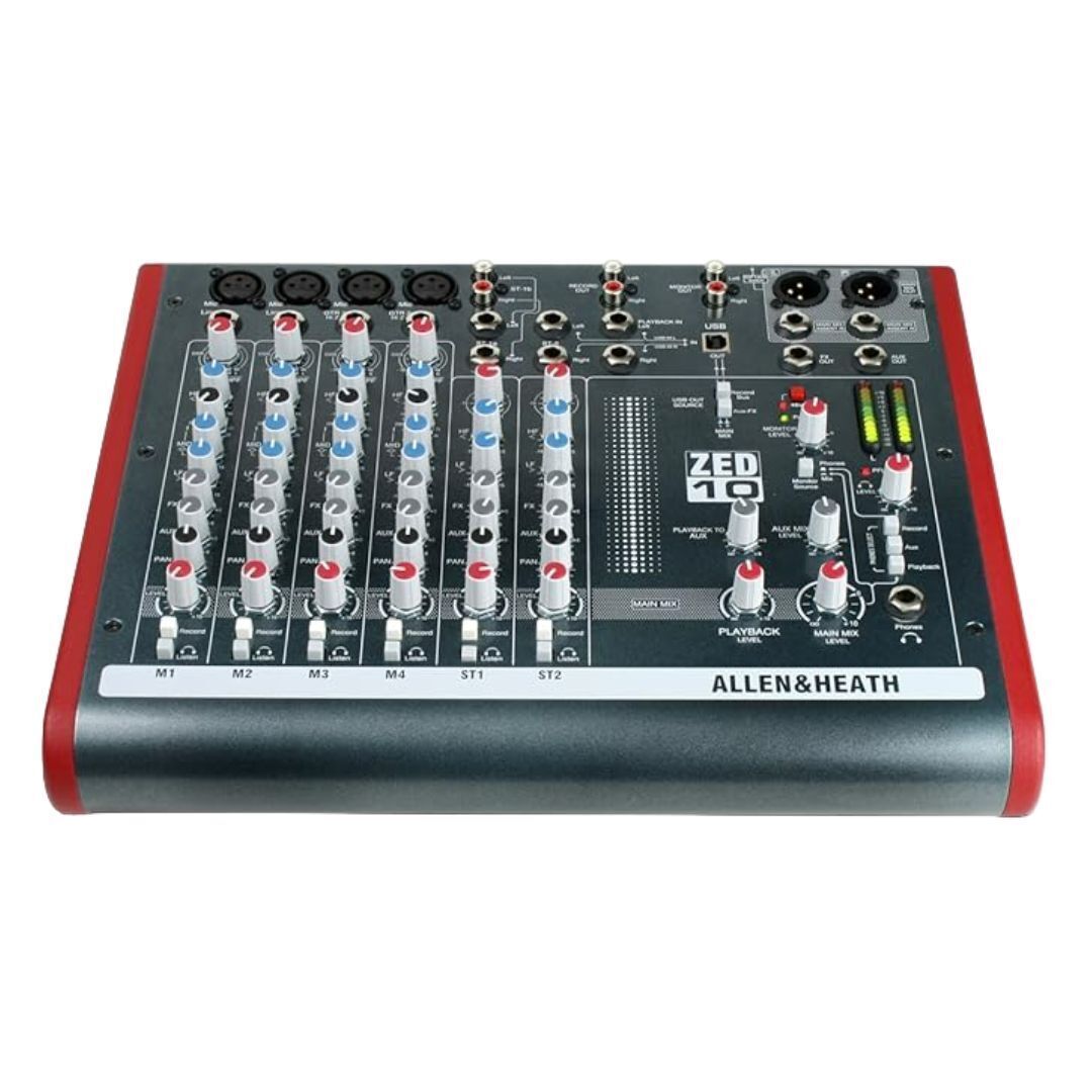 Allen & Heath ZED-10 10-channel Mixer with USB Audio Interface
