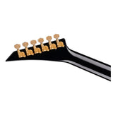 Jackson MJ Series Rhoads RR24MG Electric Guitar, Black with Yellow Pinstripes