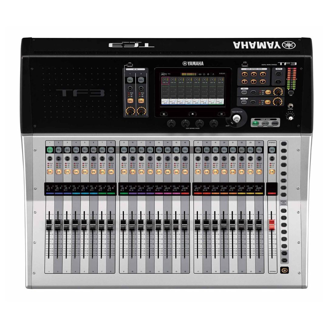 Yamaha TF3 24 Channel Digital Black Mixer with 48 Input Mixing Channels