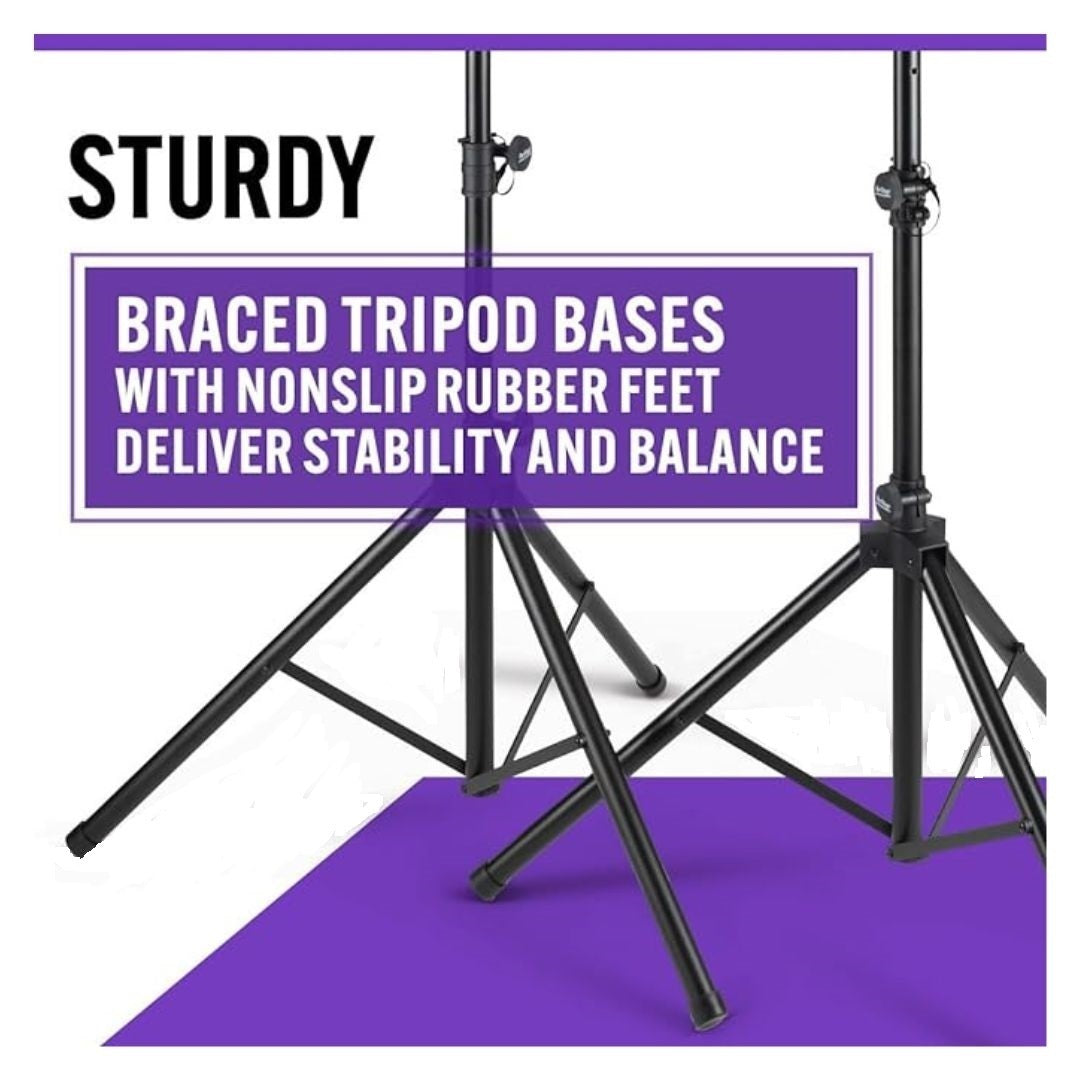 On-Stage All-Aluminum Speaker Stand Pack