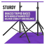 On-Stage All-Aluminum Speaker Stand Pack